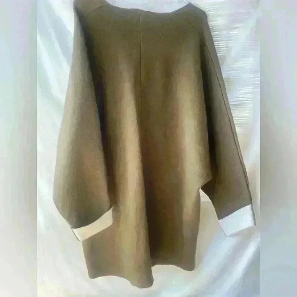 Zara Heavyweight Jersey Poncho Oversized Sz Small - Picture 3 of 5